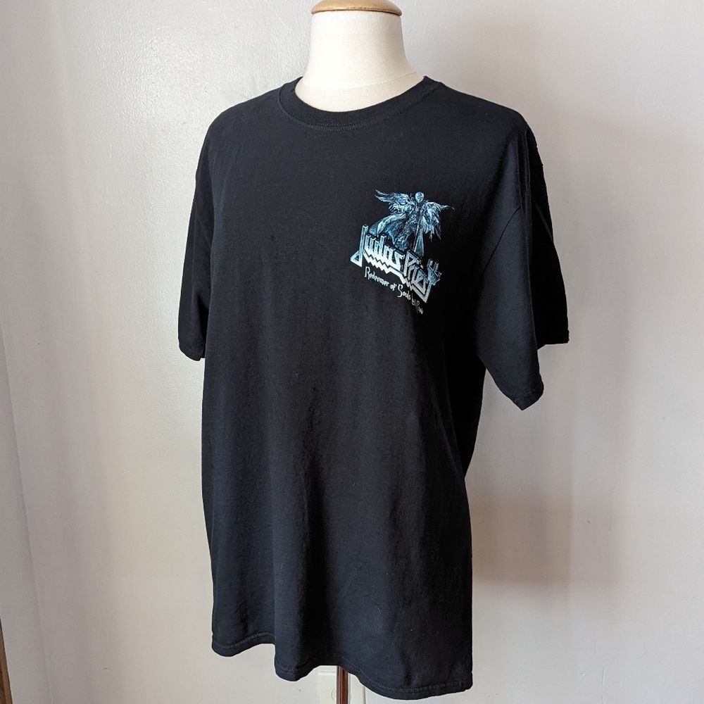 Judas Priest Redeemer of Souls 2014 Tour Local Crew T-shirt Size L